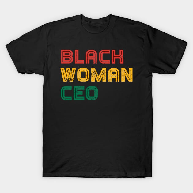 Black Woman CEO African American Female Entrepreneur T-Shirt by Metal Works